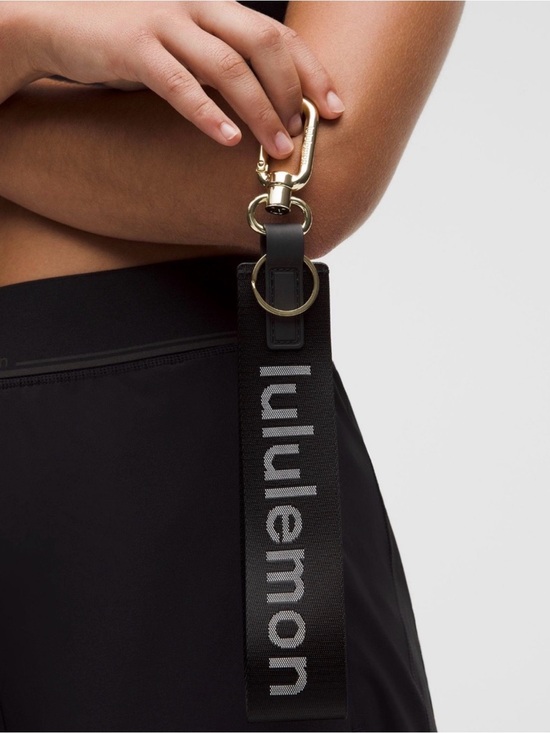 lululemon athletica Accessories - Lululemon Never Lost Key Chain Black  Gold Hardware